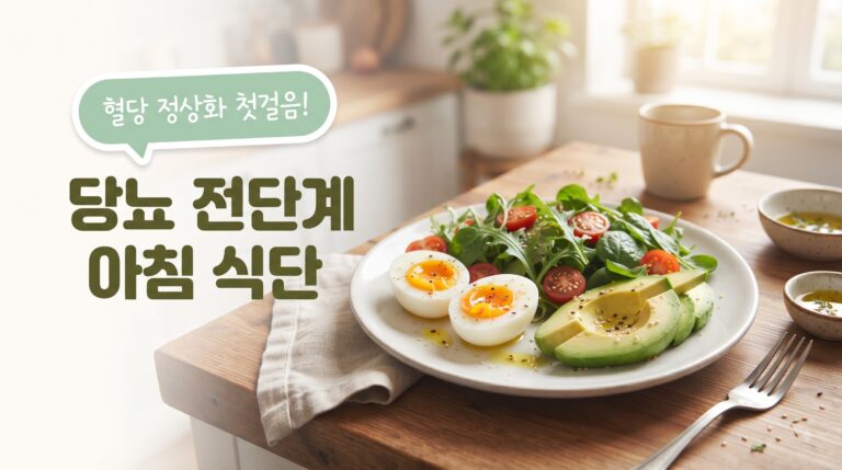 당뇨 전단계 증상과 혈당 정상화 돕는 아침 당뇨 식단 가이드